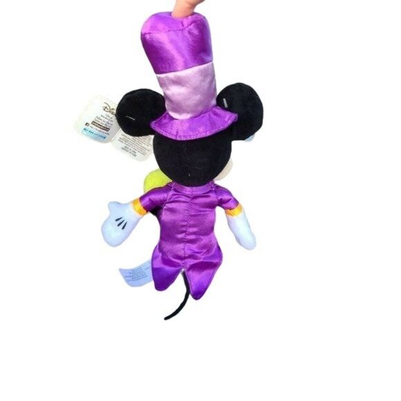 Disney Parks Halloween Mickey Mouse Plush 11" Purple Orange Retired NWT - Picture 3 of 10